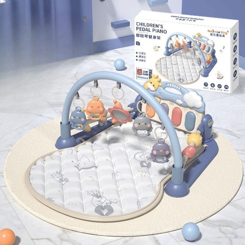 Baby Rattle Toy Set - Kick Piano Play Gym for Babies