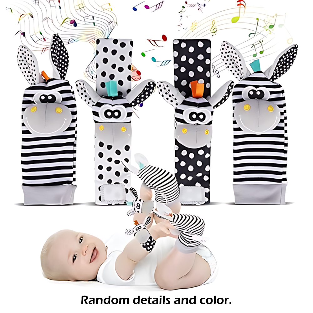 Baby Products Game - 4pcs/Set Baby Infant Wrist Rattle Socks