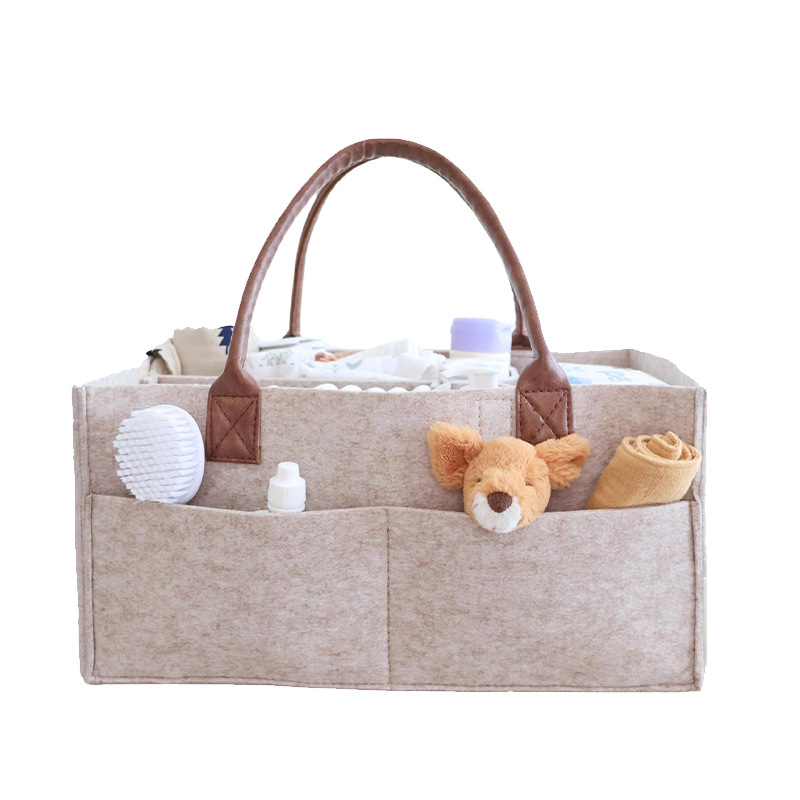 Baby Products Basket - Baby Felt Storage Nursery Organizer Basket