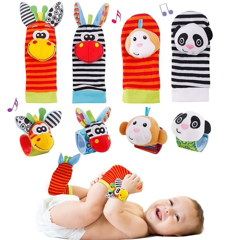 Baby Rattle Toy Set - Baby Socks Rattle Toys for Babies