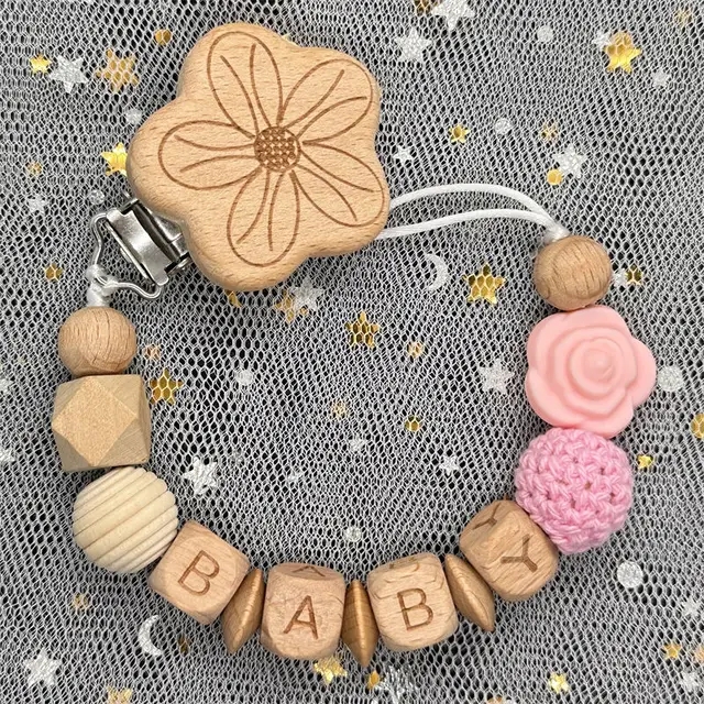 Baby Products Discount - Pink Flower Sale Custom Name Wooden