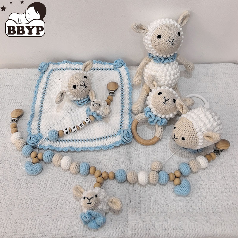 Baby Rattle Toy Set - Newborn Educational Ring Teething Toy Baby