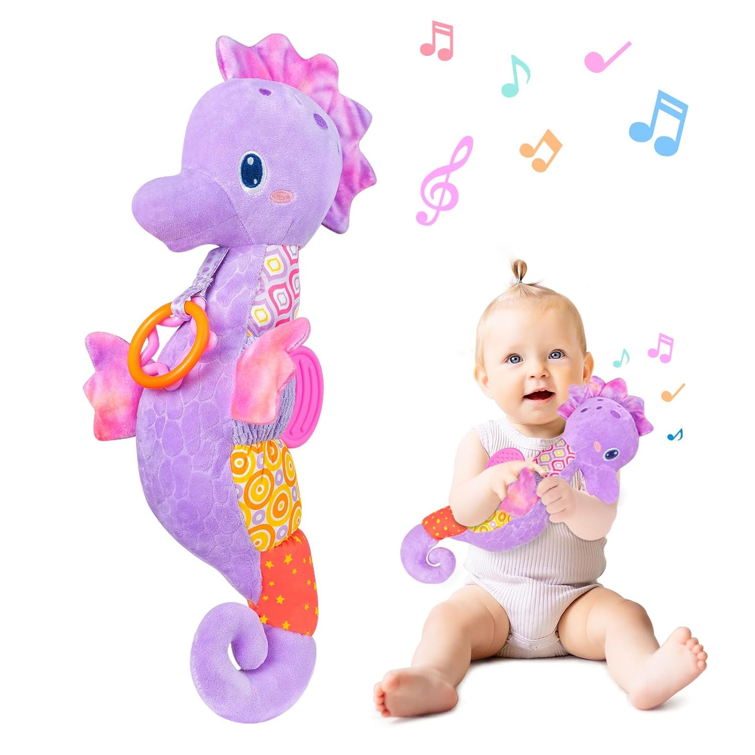 Baby Rattle Toy Set - Baby Rattles Toys Infant Musical Stuffed