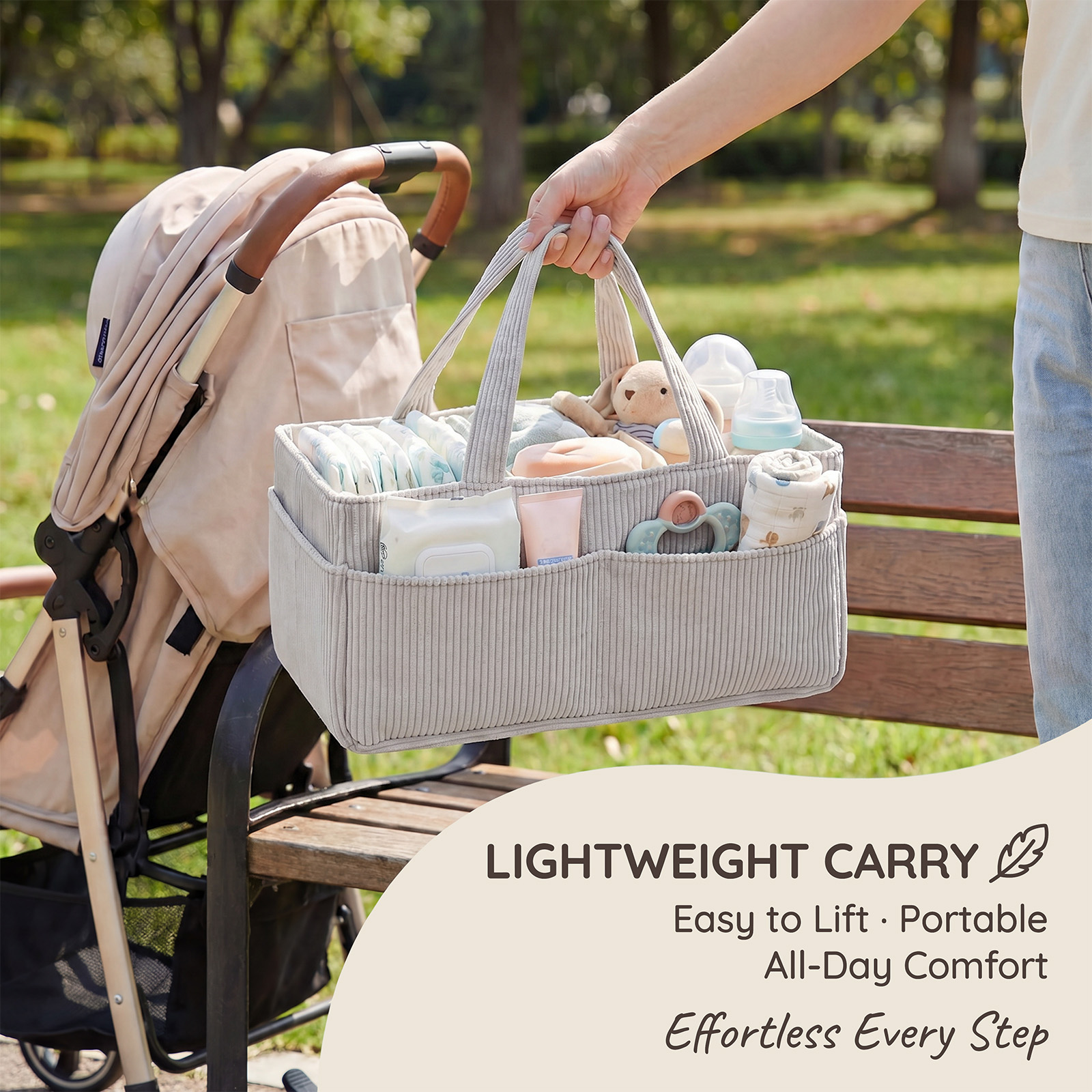 Portable Baby Diaper Caddy Org - Baby Products Basket 评论和价格