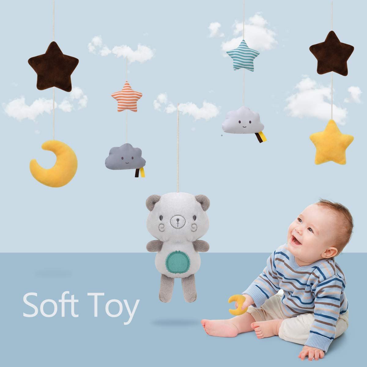 Baby Crib Mobiles Rattles Musi - Baby Rattle Toy Set 评论和价格