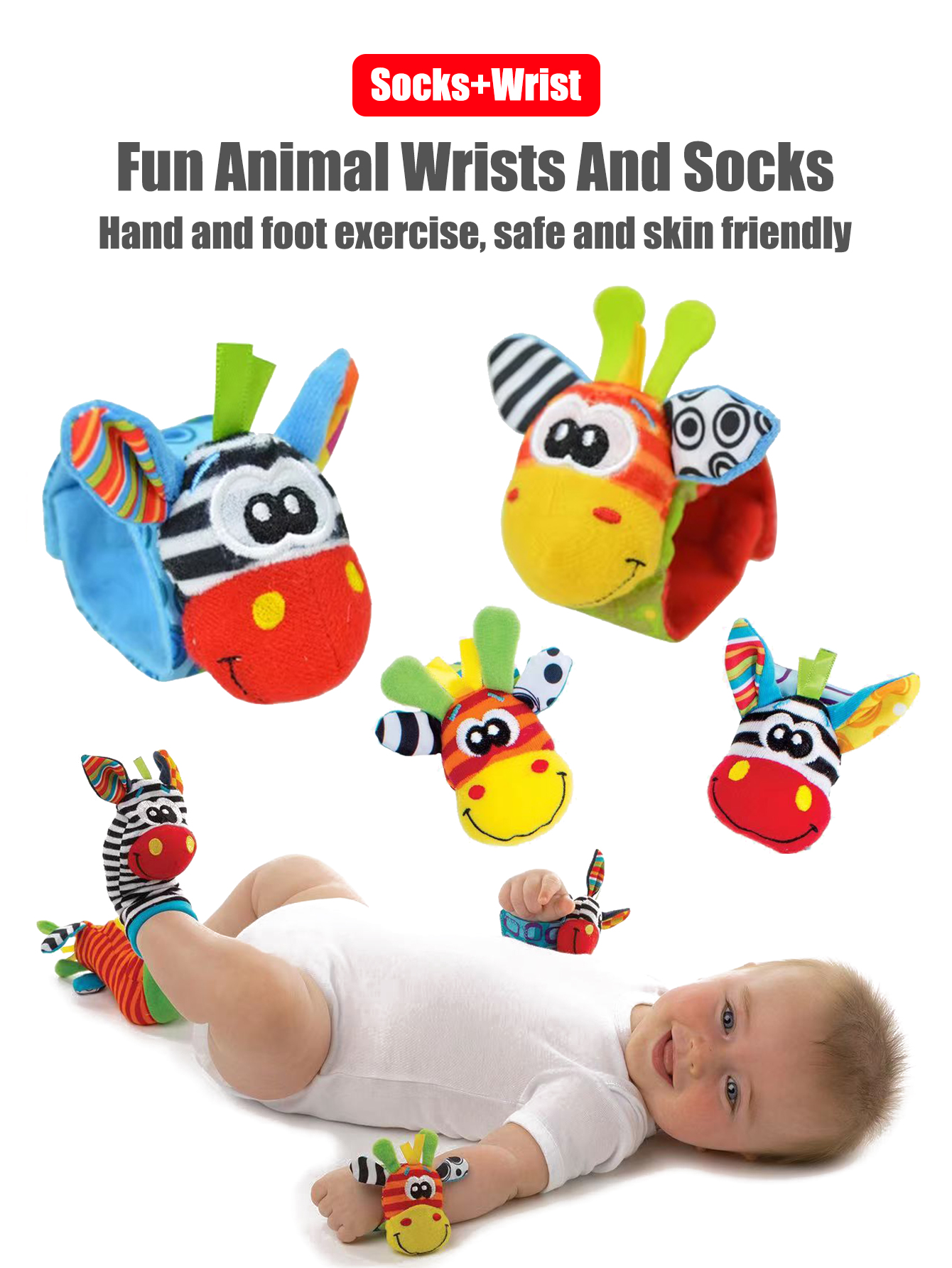 4pcs/Set Baby Infant Wrist Rat - Baby Products Game 评论和价格