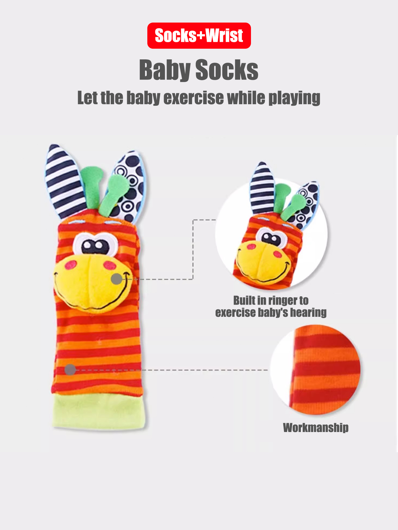 4pcs/Set Baby Infant Wrist Rat - Baby Products Game 评论和价格