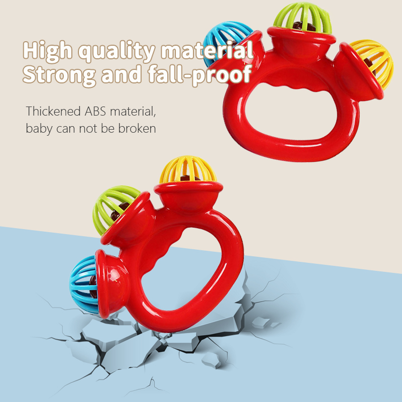 1-4PCS Baby Hand Rattle Ball T - Baby Rattle Toy Set 评论和价格