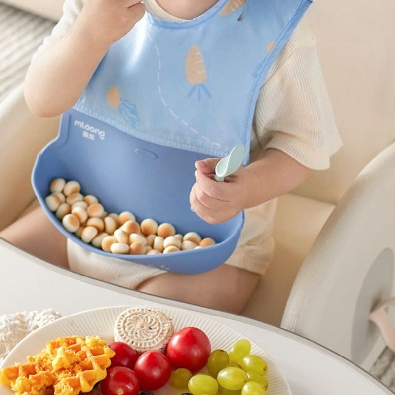 Children's Waterproof Bib Baby - Silicone Baby Bibs 评论和价格