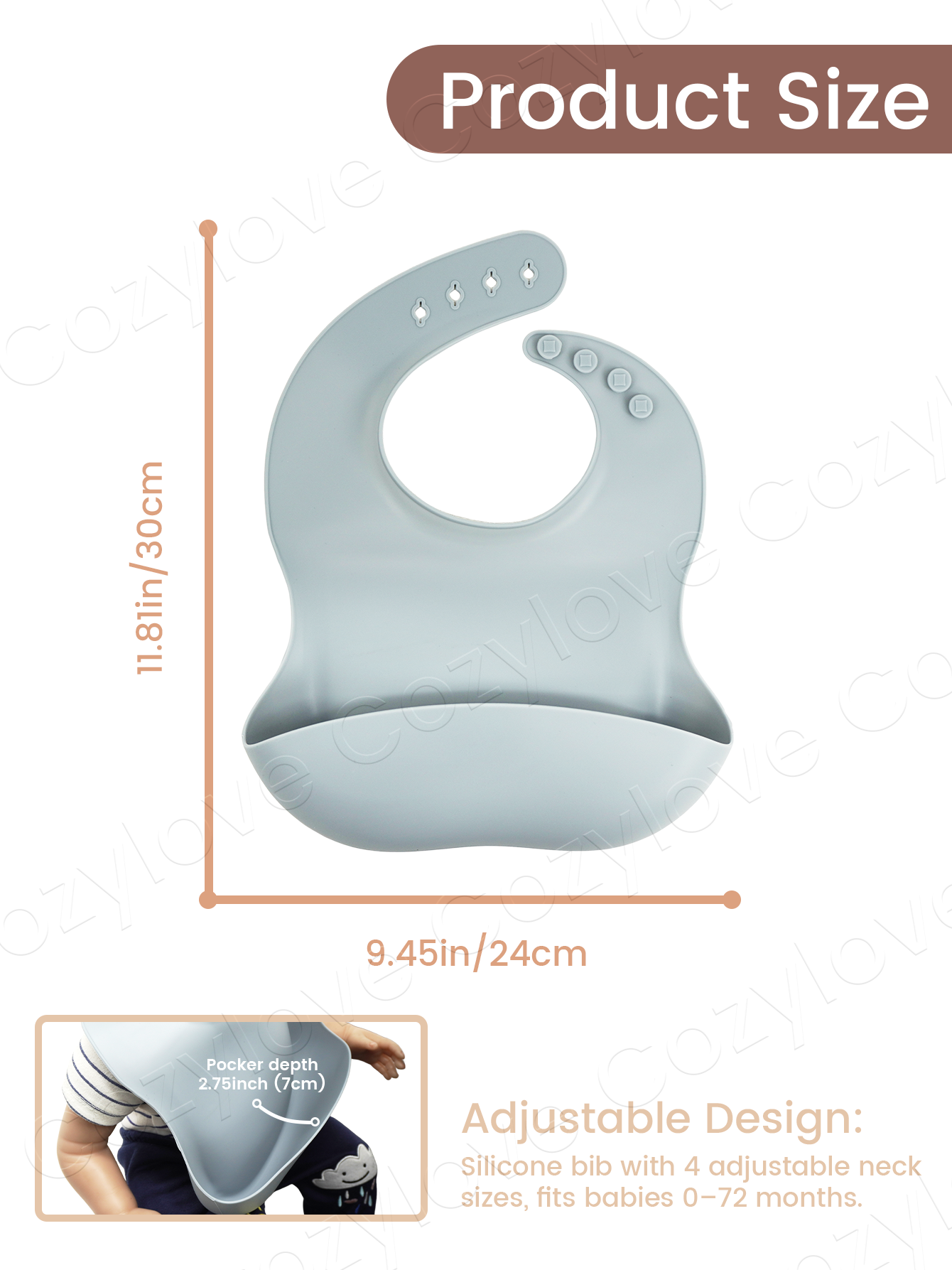 Waterproof Silicone Baby Feedi - Silicone Baby Bibs 评论和价格