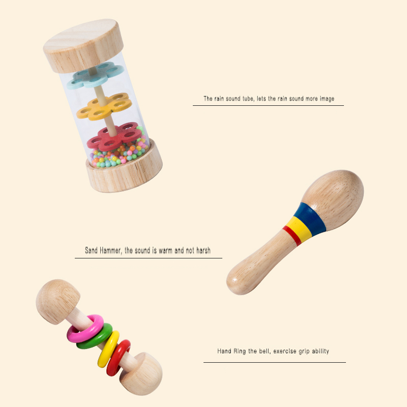 6pcs Early Educational Baby Ra - Baby Rattle Toy Set 评论和价格