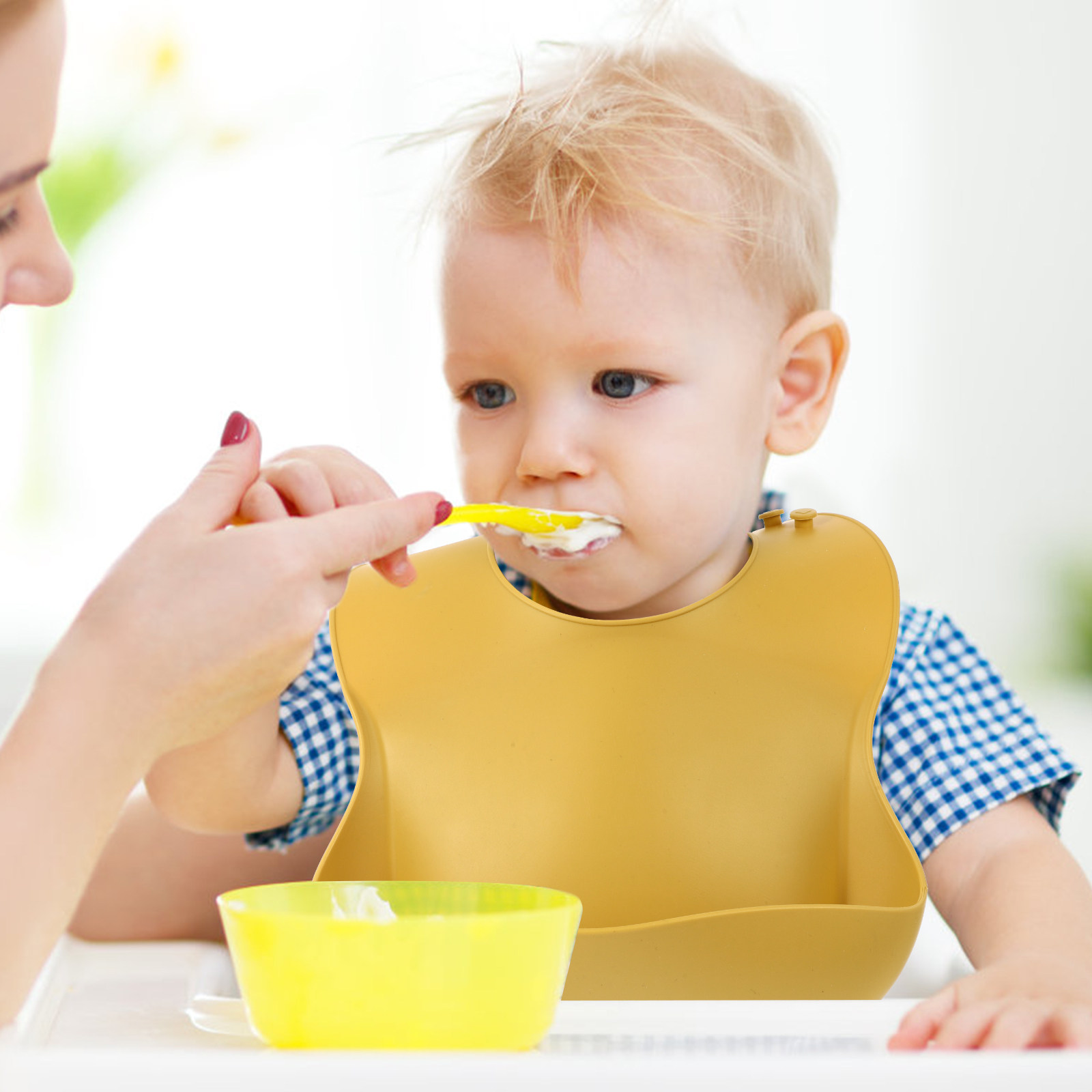 Infant Saliva Bib Baby Feeding - Silicone Baby Bibs 评论和价格