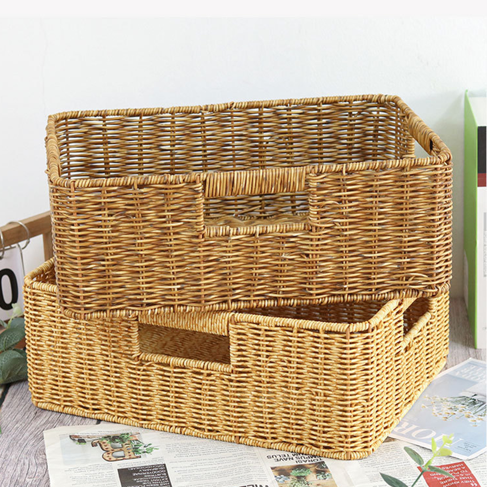 Rattan Storage Basket Serving  - Baby Products Basket 评论和价格