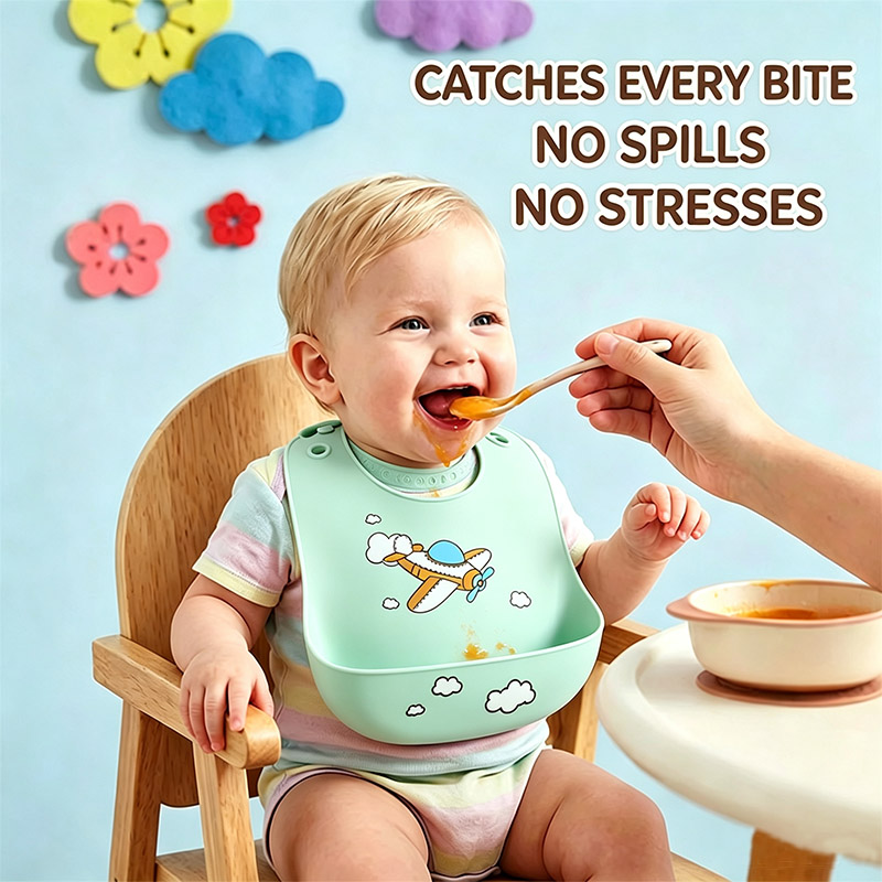 Silicone Baby Feeding Bib Wate - Silicone Baby Bibs 评论和价格