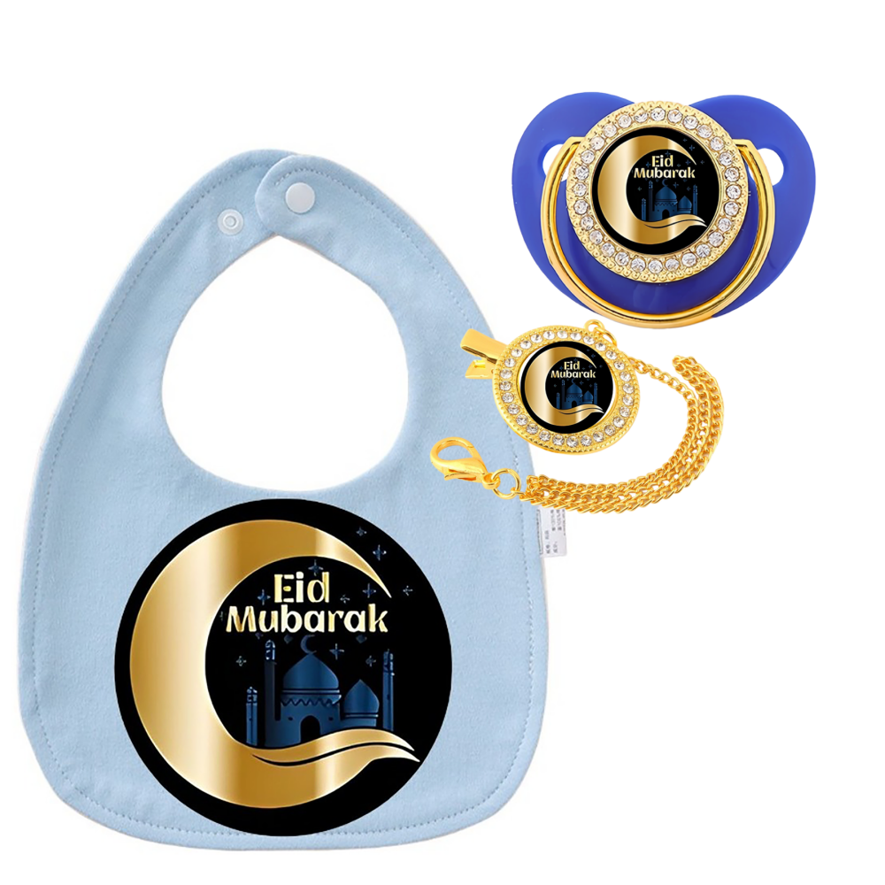 Newborn Combo Set With Muslim  - Silicone Baby Bibs 评论和价格