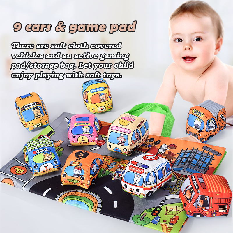 Soft Car Toy Set for Babies wi - Baby Rattle Toy Set 评论和价格