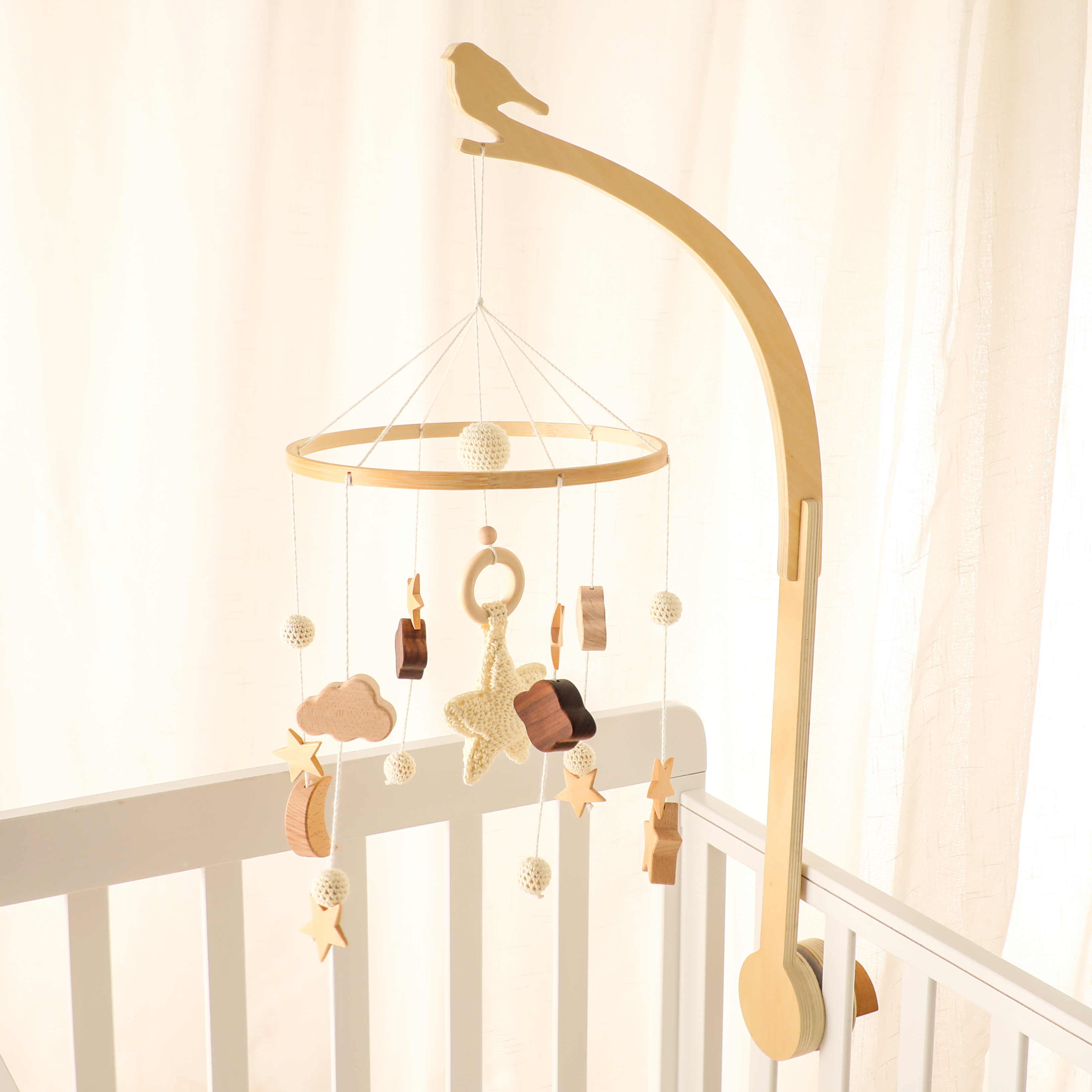 Baby Wooden Little Birdie Bed  - Baby Rattle Toy Set 评论和价格