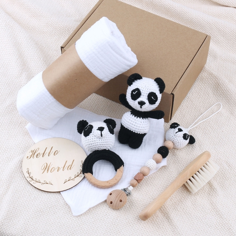 1 Set Baby Stuffed Animal Doll - Baby Rattle Toy Set 评论和价格