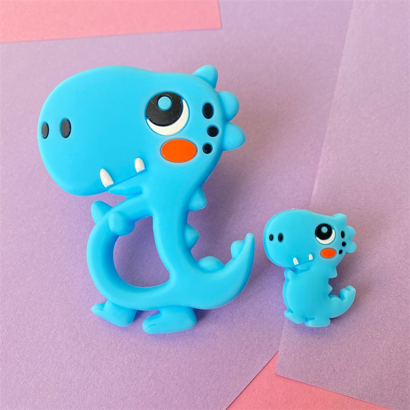 2pcs/Set Mini Silicone Elephan - Baby Rattle Toy Set 评论和价格