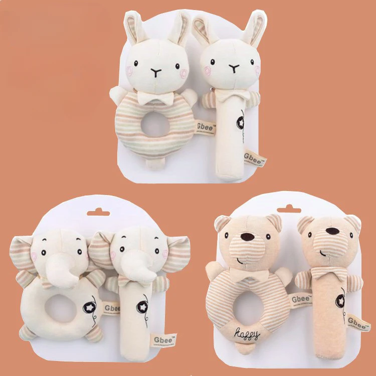 Baby Rattles Soft Cartoon Cute - Baby Rattle Toy Set 评论和价格