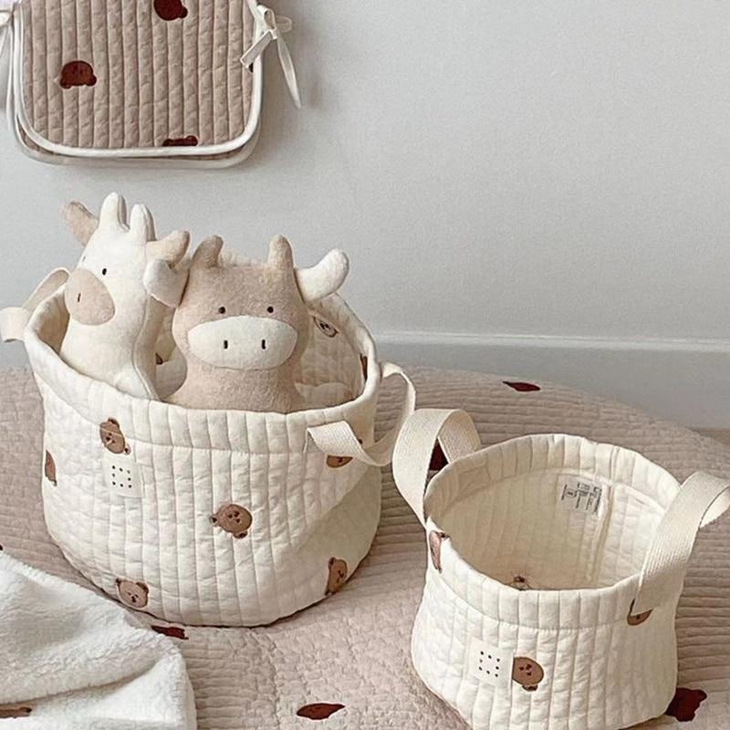 Cute Bear Embroidery Diaper Ba - Baby Products Basket 评论和价格