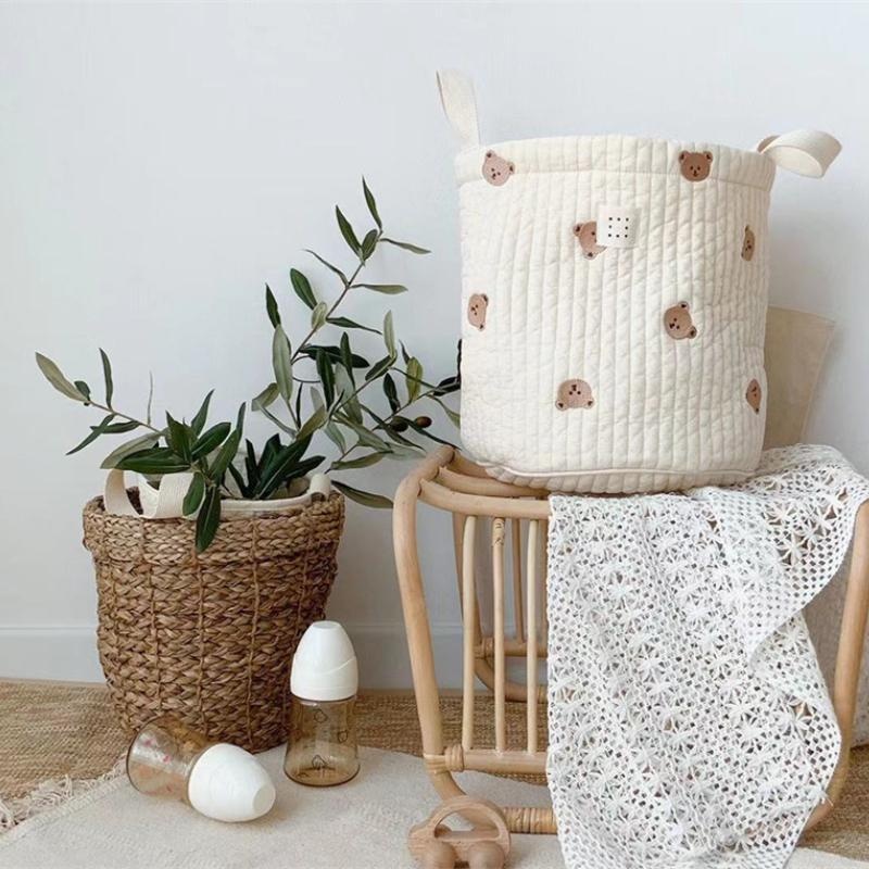 Cute Bear Embroidery Diaper Ba - Baby Products Basket 评论和价格