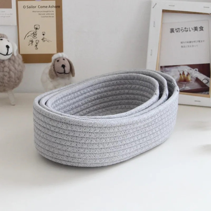 Nordic Cotton Rope Woven Stora - Baby Products Basket 评论和价格