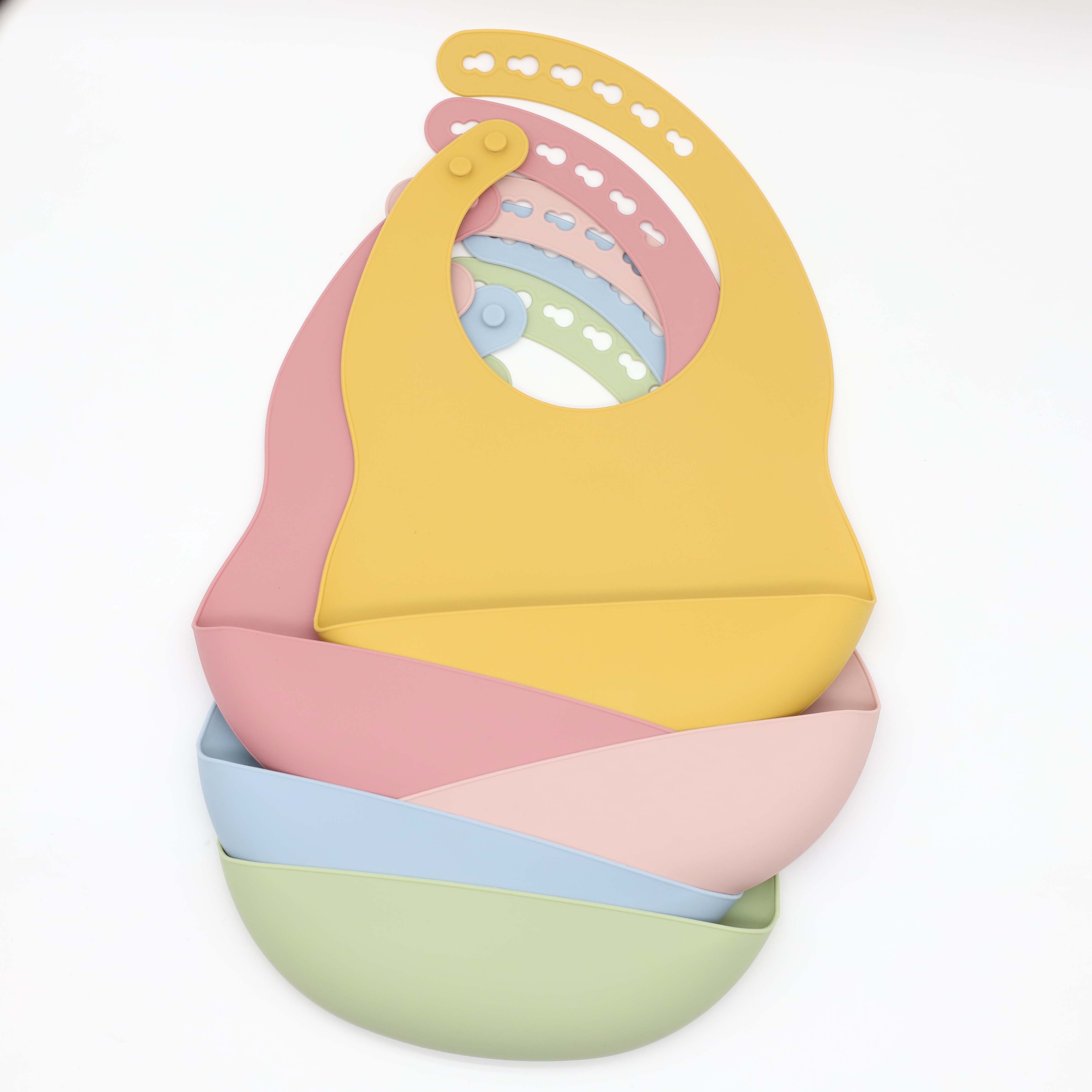 New baby silicone bib with adj - Silicone Baby Bibs 评论和价格