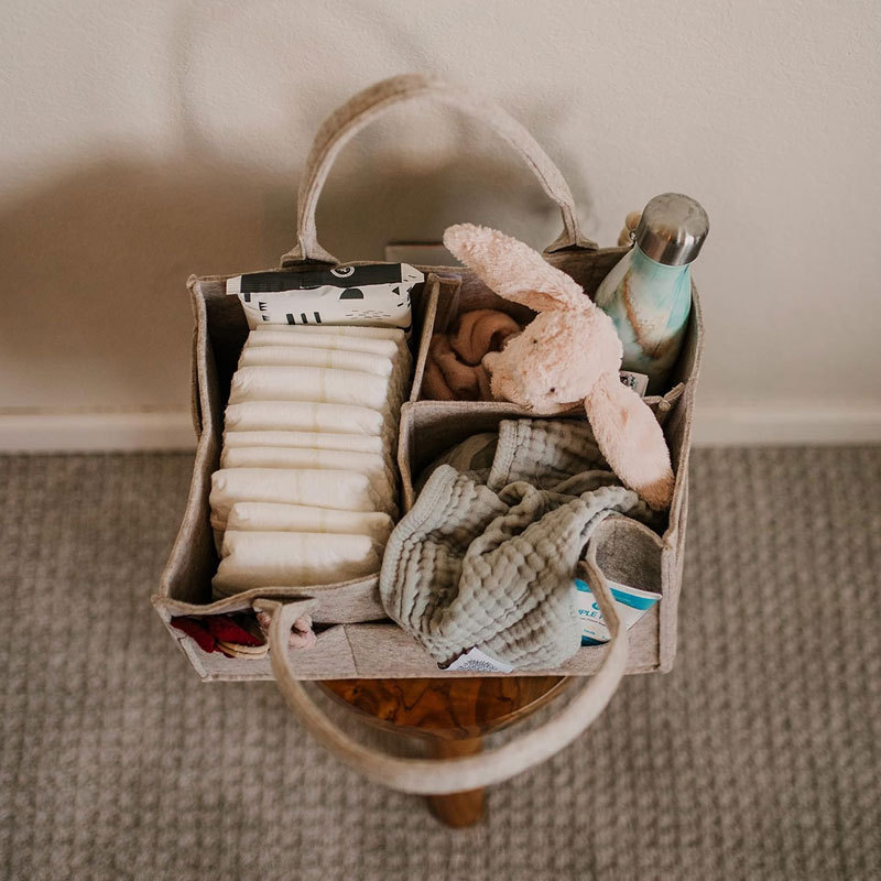 Diaper Caddy - Nursery Storage - Baby Products Basket 评论和价格