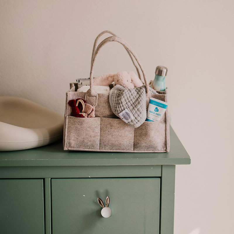 Diaper Caddy - Nursery Storage - Baby Products Basket 评论和价格