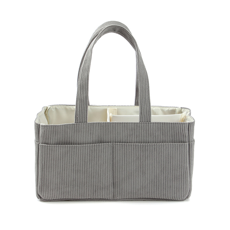 New Corduroy Diaper Caddy Orga - Baby Products Basket 评论和价格
