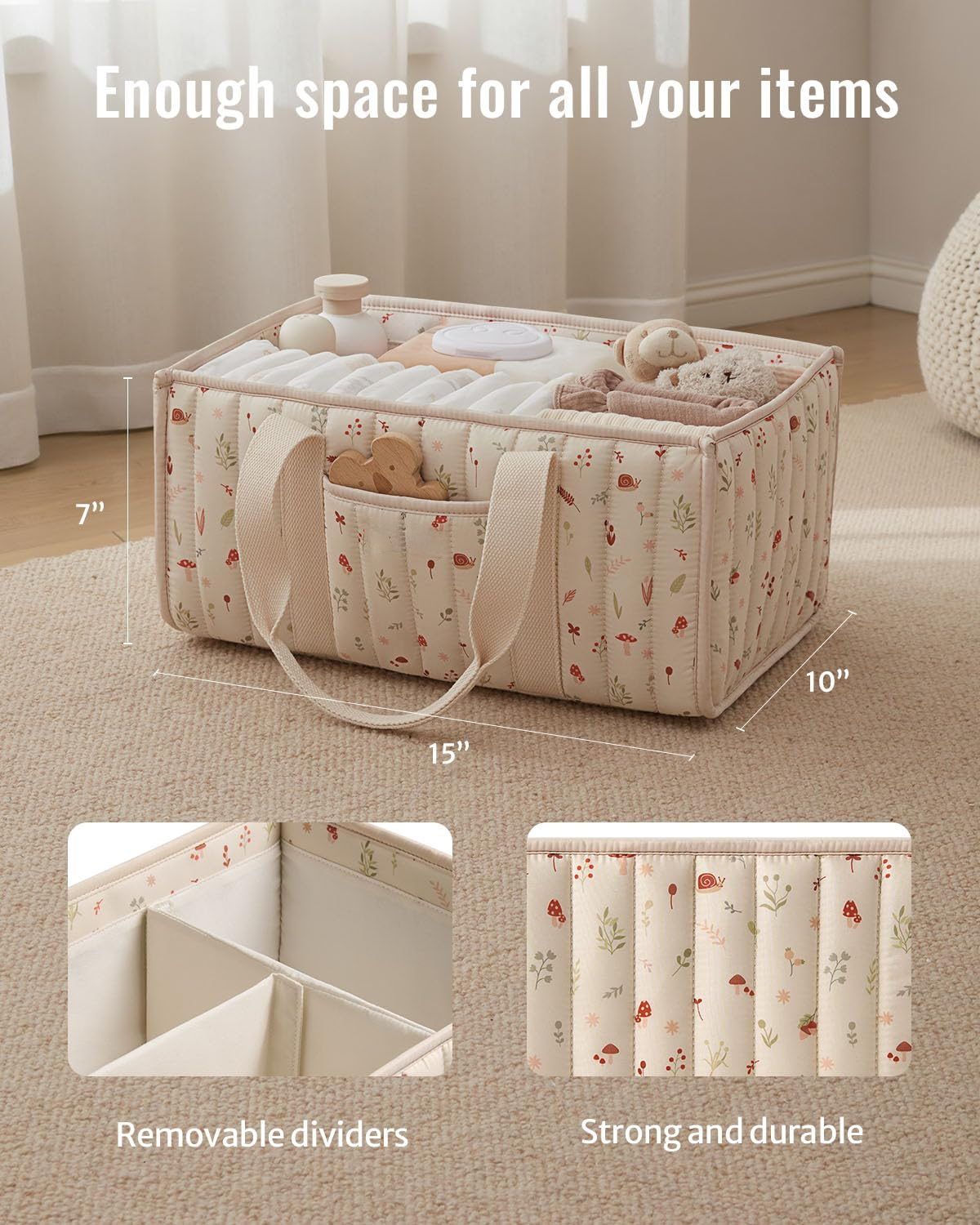Diaper Caddy Organizer, Stylis - Baby Products Basket 评论和价格