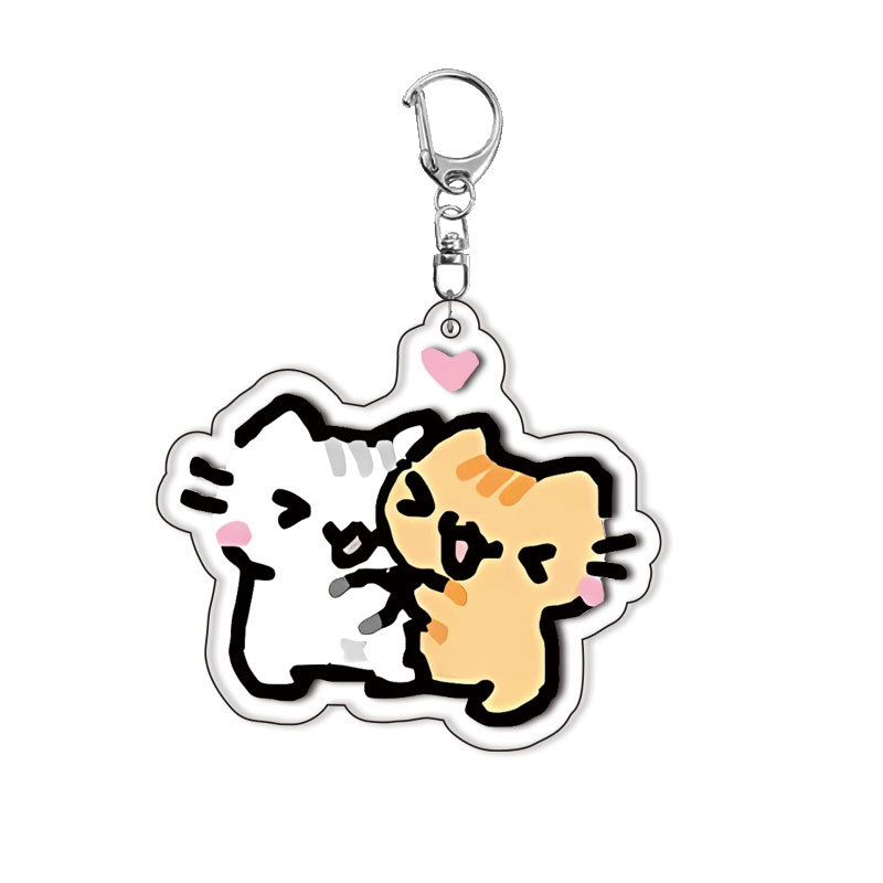 Cat Kitten Keychain Acrylic Lo - Baby Products With Zinc 评论和价格