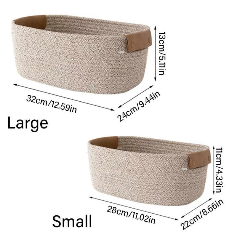 Woven Cotton Rope Desk Storage - Baby Products Basket 评论和价格